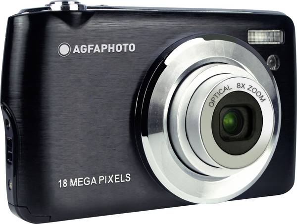 AgfaPhoto Realishot DC8200 digitální fotoaparát 18 Megapixel Zoom (optický): 8 x černá akumulátor, brašna Full HD videozáznam, integrovaný akumulátor