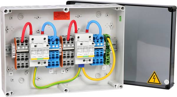 Citel 158206 GAK2.K4(6)x16.K2x16.51-1 připojovací box s přepěťovou ochranou  Přepětová ochrana pro: fotovoltaické zařízení  60 kA  1 ks
