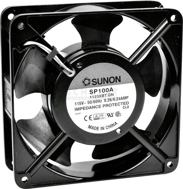Sunon DP200A2123XBL axiální ventilátor, 230 V/AC, 164.76 m³/h, (d x š x v) 120 x 120 x 38 mm, DP200A2123XBL
