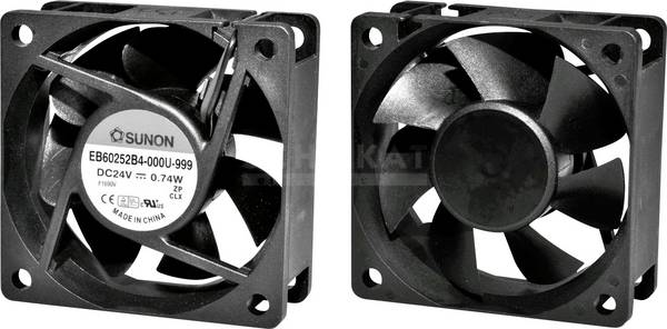 Sunon EE60252B1-A99 axiální ventilátor, 24 V/DC, 39.91 m³/h, (d x š x v) 60 x 60 x 25 mm, EE60252B1-A99