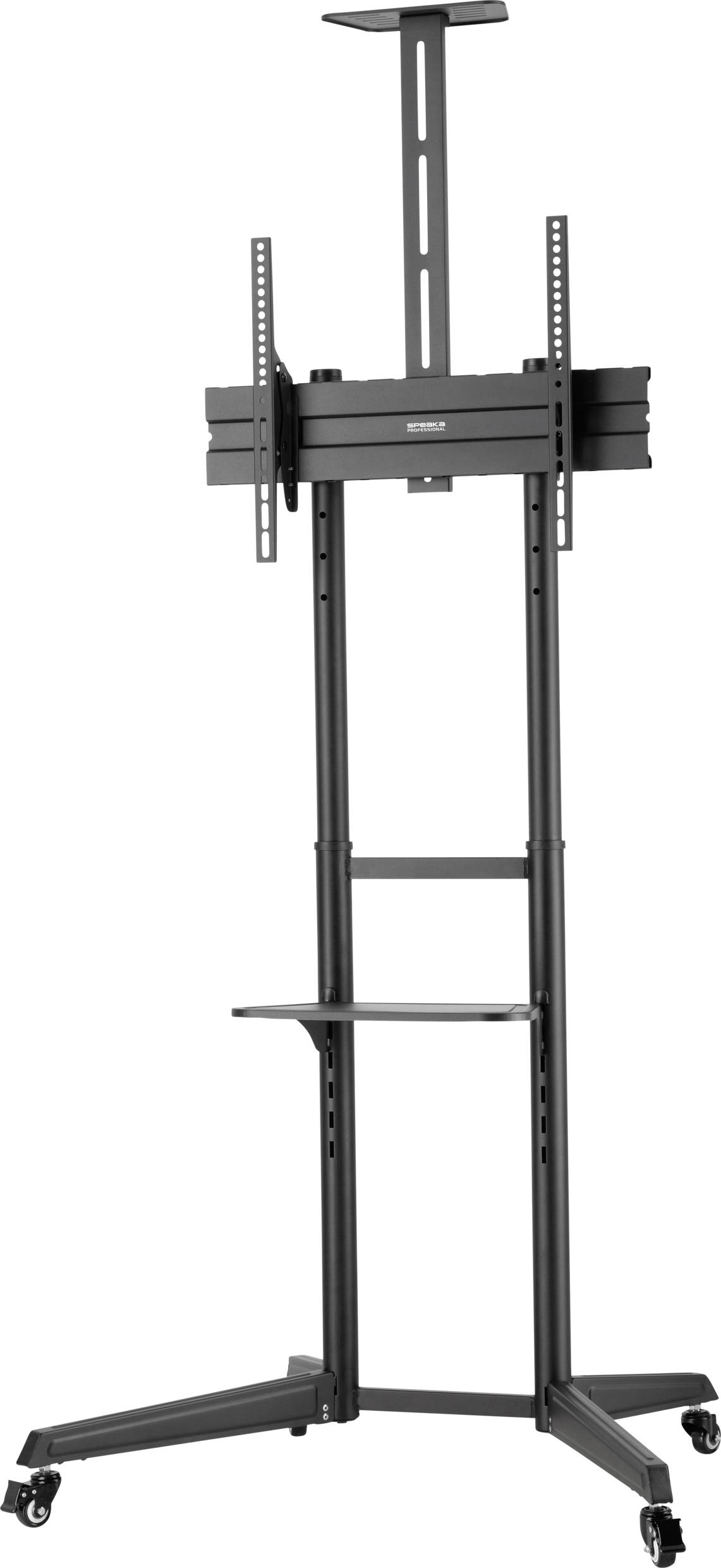 SpeaKa Professional TV kolečkový vozík 94,0 cm (37") - 177,8 cm (70") podlahový stojan, naklápěcí, nastavitelná výška-1