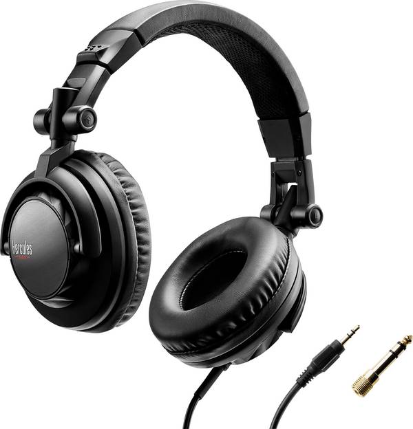 Hercules HDP DJ45 DJ sluchátka uzavřená (Over Ear) kabelová  černá  složitelná