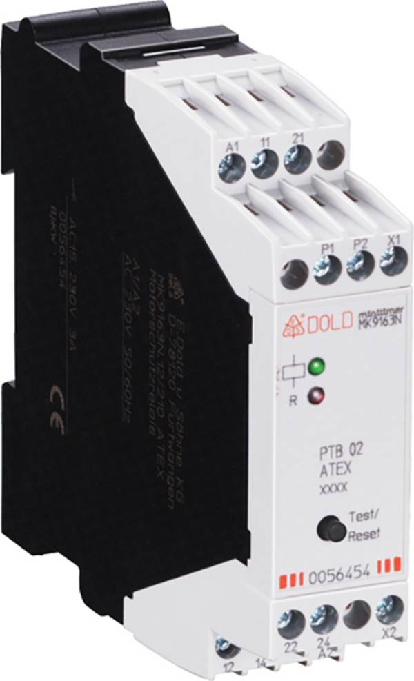 Dold ochranné relé motoru 230 V/AC 2 přepínací kontakty 1 ks MK9163N.12/110 ATEX AC50/60Hz 230V Kontrola studených vodičů