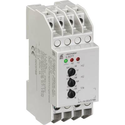 Elektronické časové relé s několika připojovacími svorkami a ovládacími prvky na předním panelu, vhodné pro řídicí systémy.