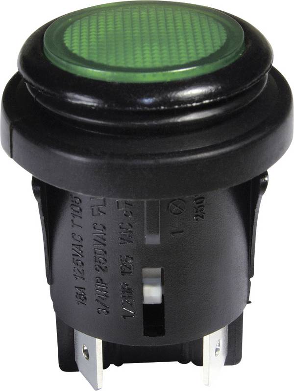 interBär, 3659-250.22 tlačítkový spínač, 25 mm, 250 V/AC, 16 A, 1 ks