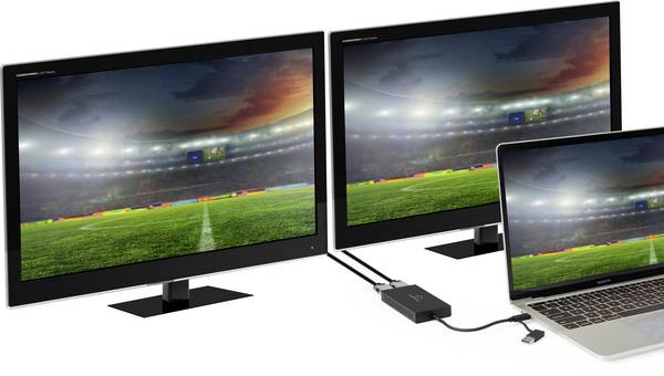Renkforce  USB-C® 5 Gb/s Vhodné pro značky (dokovací stanice pro notebook): Apple, Google, Microsoft RF-VDA-301