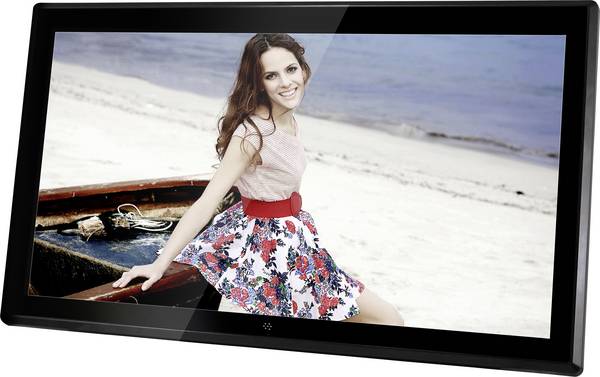 Braun Phototechnik DigiFrame 1731 8GB digitální fotorámeček 43.9 cm 17.3 palec Energetická třída (EEK2021): B (A - G) 1920 x 1080 Pixel 8 GB černá