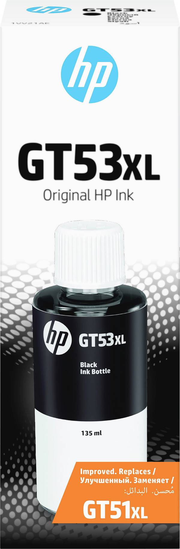 HP 1VV21AE GT53XL náhradní náplň originál HP černá 135 ml