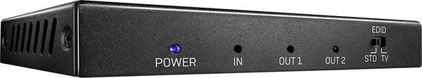 LINDY 2 Port HDMI 18G Splitter 2 porty HDMI rozbočovač  3840 x 2160 Pixel černá