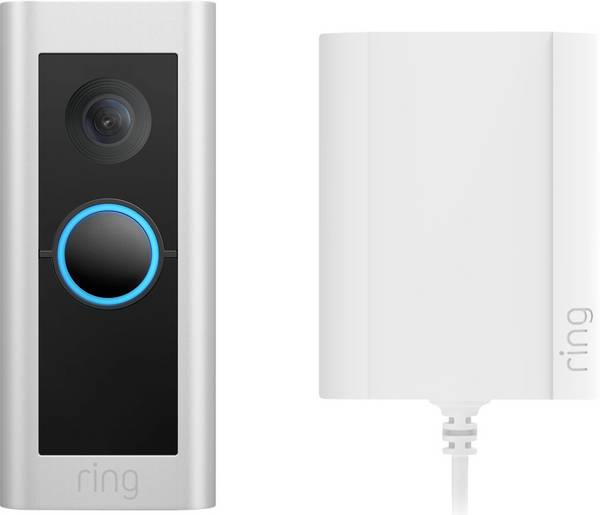 ring 8VRBPZ-0EU0 domovní IP/video telefon Video Doorbell Pro Plugin 2 Wi-Fi venkovní jednotka  niklová (matná)