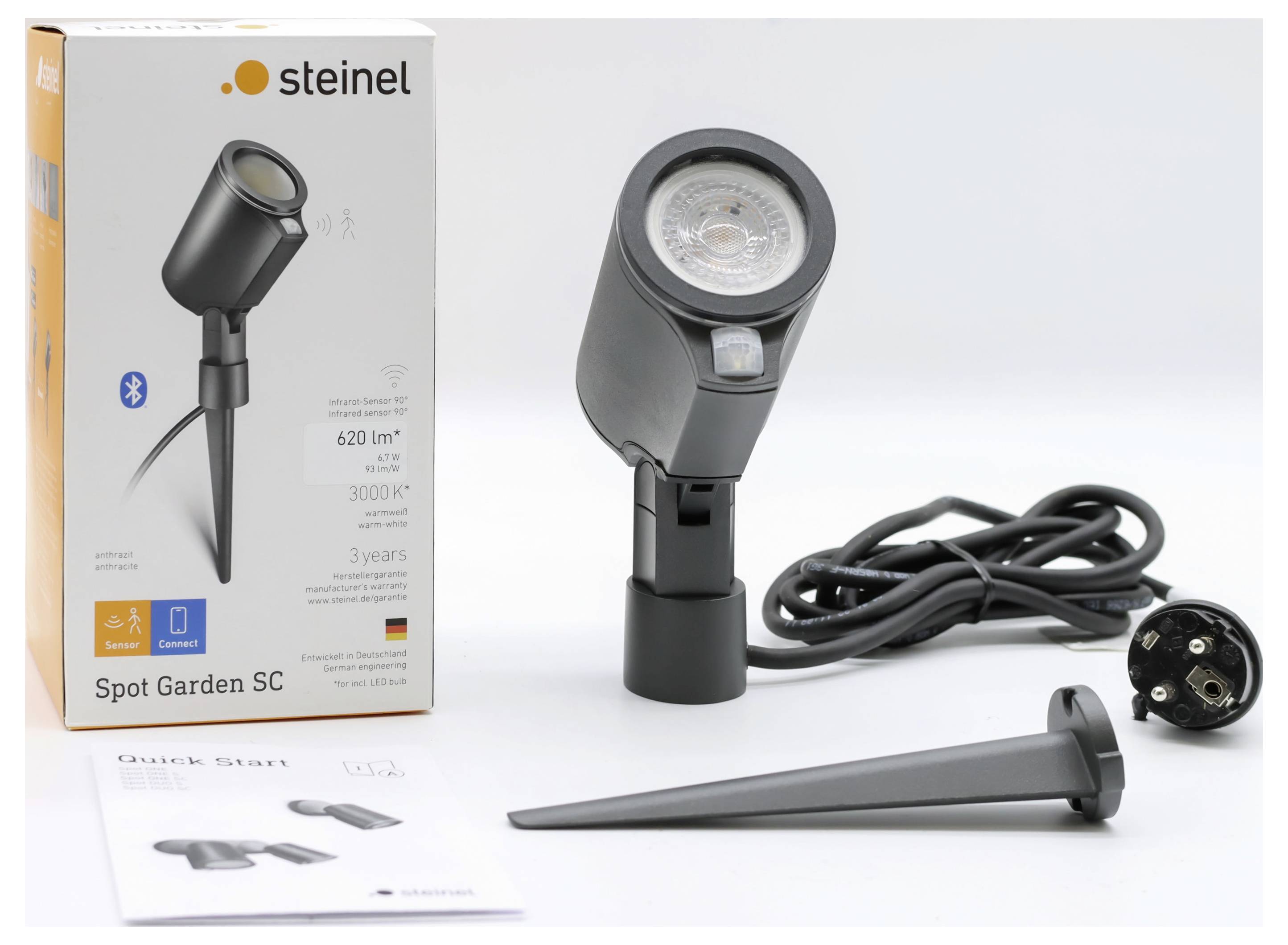 Steinel Spot Garden SC 058685 venkovní LED reflektor s PIR detektorem Energetická třída (EEK2021): F (A - G) 7.9 W Barvy-7