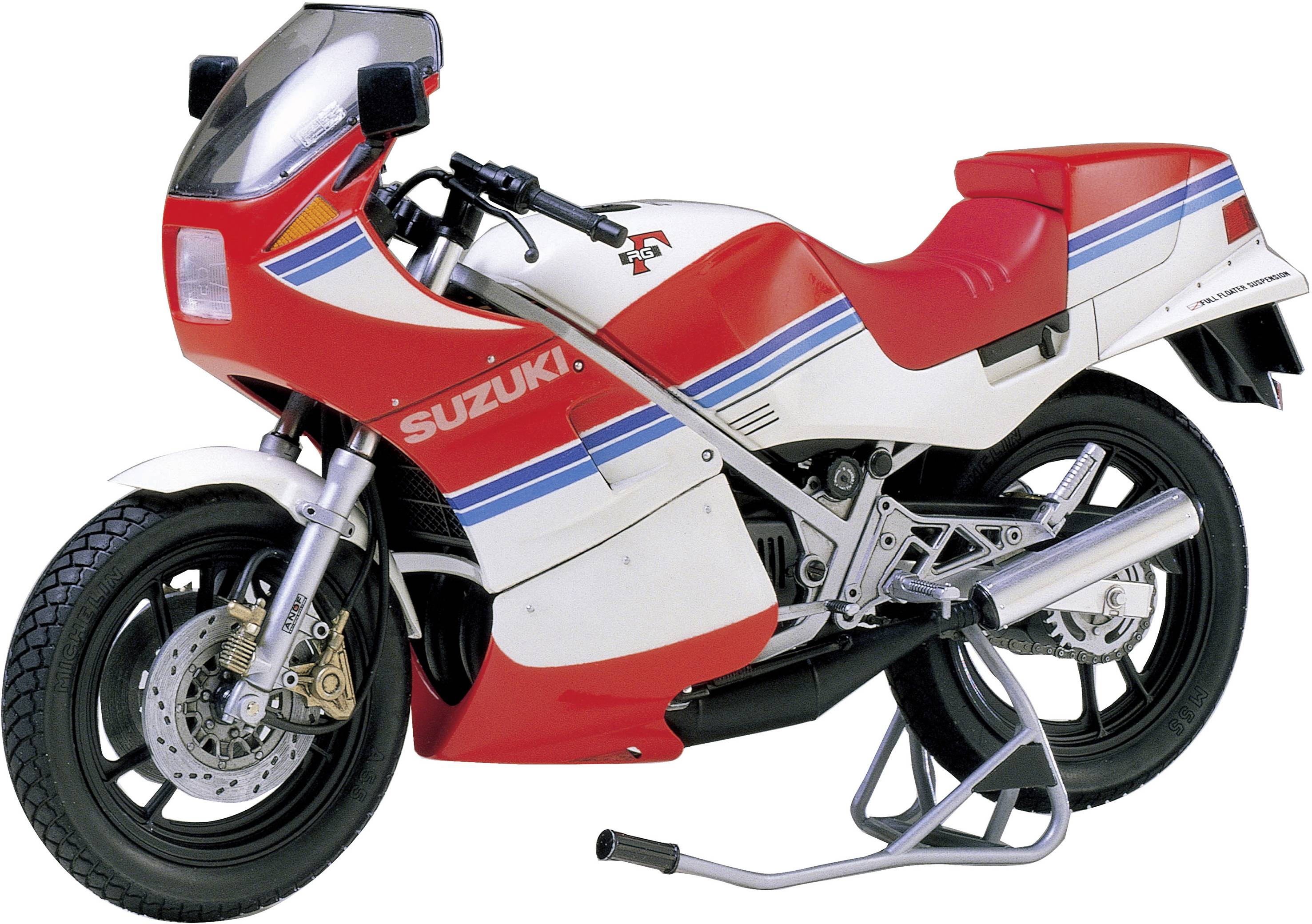 Tamiya 300114029 Suzuki RG250 R Gamma Full Options motocyklový model, stavebnice 1:12