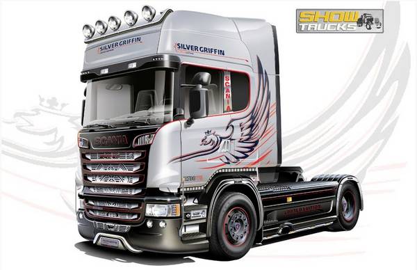 Italeri 3906 Scania R730 Streamline 4x2 model tahače, stavebnice 1:24