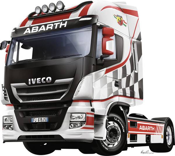 Italeri 3934 Iveco HI-WY E5 "Abarth" model tahače, stavebnice 1:24