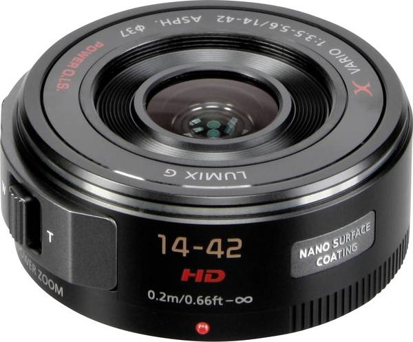 Panasonic  H-PS14042E-K zoom objektiv f/3.5 - 5.6 14 - 42 mm