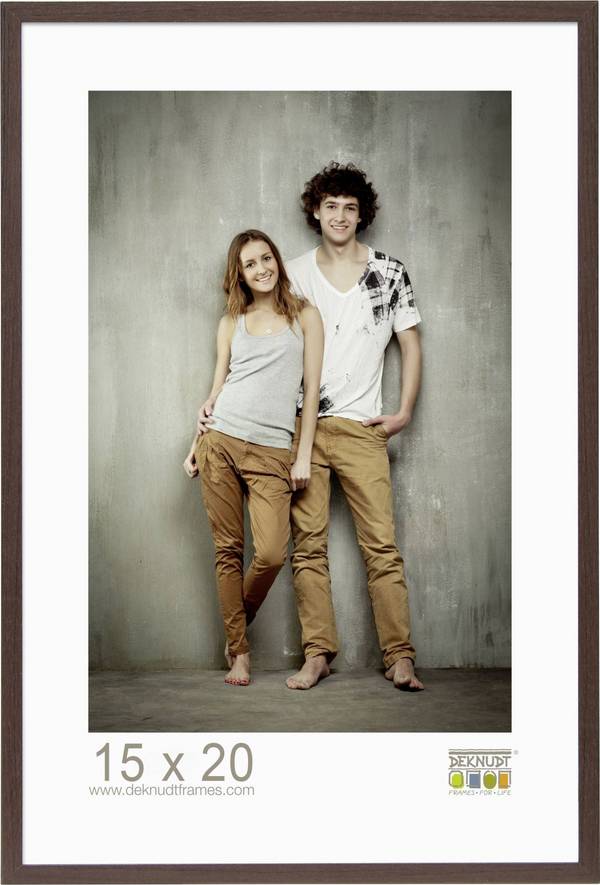 Deknudt S44CH4 15X20 vyměnitelný fotorámeček Formát papíru: 20 x 15 cm  hnědá