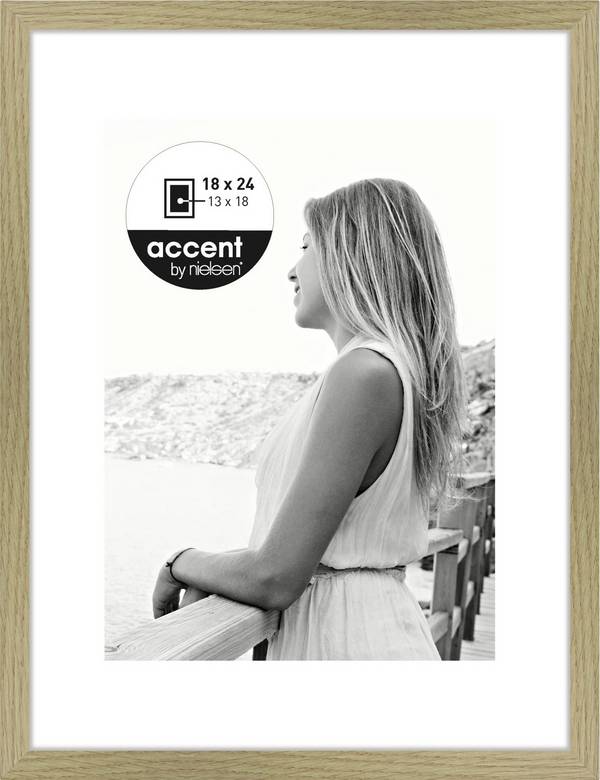 Nielsen Design 1134002 vyměnitelný fotorámeček Formát papíru: 18 x 24 cm (š x v) 18 cm x 24 cm dub