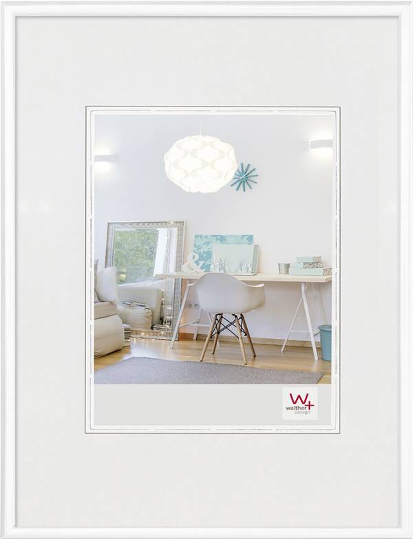 walther+ design KV824W vyměnitelný fotorámeček Formát papíru: 18 x 24 cm (š x v) 18 cm x 24 cm bílá