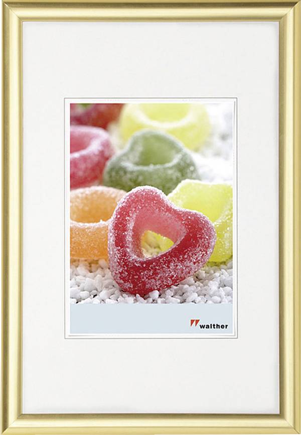 walther+ design KP045G vyměnitelný fotorámeček Formát papíru: 30 x 45 cm  zlatá