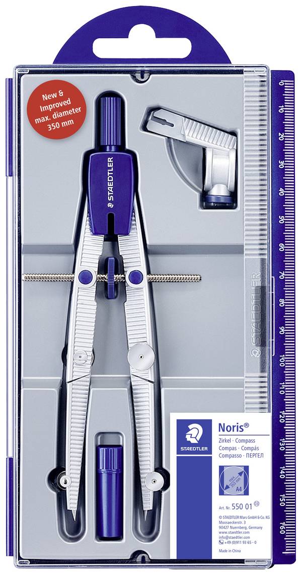 Staedtler kružítko s rychlým přenastavením STAEDTLER Noris Club 550 - Zirkel-Set rychlé přenastavení