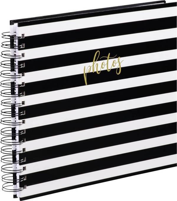 Hama  00003818 album se spirálovou vazbou (š x v) 28 cm x 24 cm černá, bílá 50 Seiten