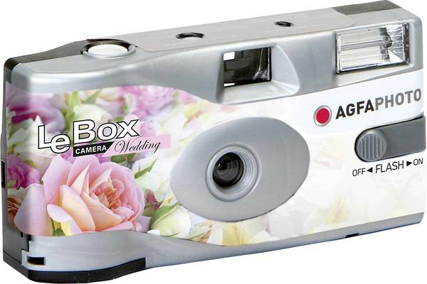 AgfaPhoto AGFAPHOTO - Le Box Wedding Engangskamera - Digitalkamera jednorázový fotoaparát 1 ks s vestavěným bleskem