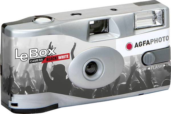 AgfaPhoto AGFAPHOTO - LeBox Black/White 36 601026 - Digitalkamera - Digitalkamera jednorázový fotoaparát 1 ks s vestavěným bleskem