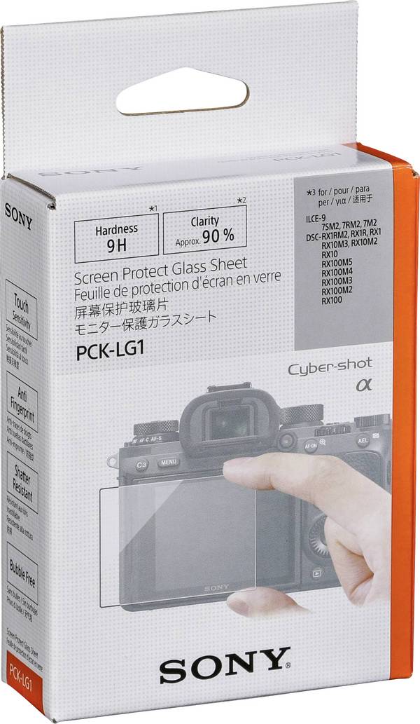 Sony PCK-LG1 ochranné sklo na displej smartphonu Sony a7, a7 Mark II, a7 Mark III, a7R Mark II, a7R Mark III, a7R Mark IV, a7s Mark II, a7s Mark III, DSC-RX1, DSC-RX10, DSC-RX10 Mark II, DSC-RX10 Mark III, DSC-RX10 Mark IV, DSC-RX100, DSC-RX100 Mark II, DSC-RX100 Mark III, DSC-RX100 Mark IV, DSC-RX100 Mark V, DSC-RX100 Mark VI, DSC-RX1R, DSC-RX1R Mark II 1 ks  PCKLG1.SYH
