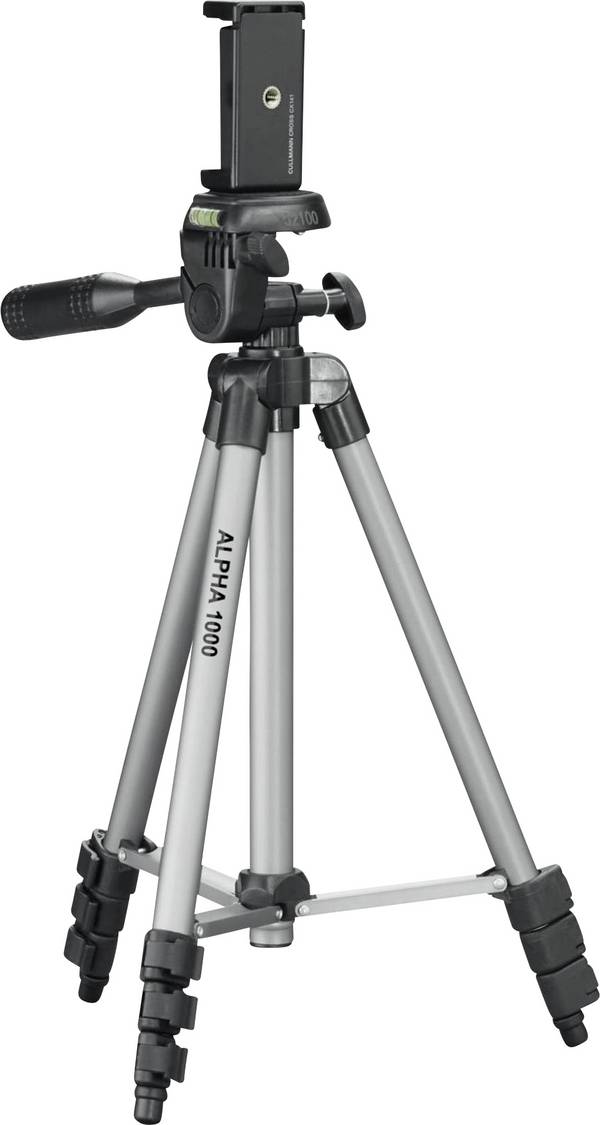 Cullmann  mini stativ  min./max.výška=106 cm (max) stříbrná, černá integrovaná vodováha