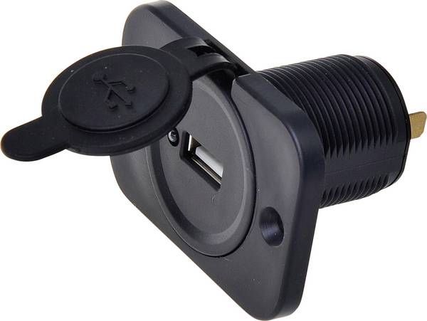 IWH Vestavná USB zásuvka 12/24 v 2100 mA Proudová zatížitelnost (max.)=2.1 A   12 nebo 24 V/DC