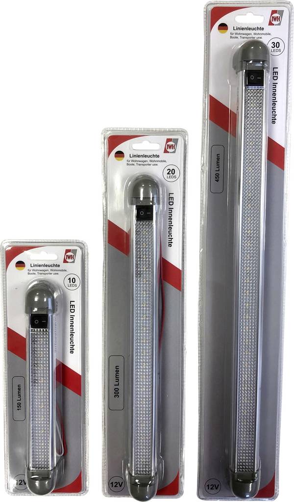 IWH Vnitřní LED osvětlení do auta 019300  LED 12 V (d x š x v) 225 x 33 x 35 mm lze naklánět