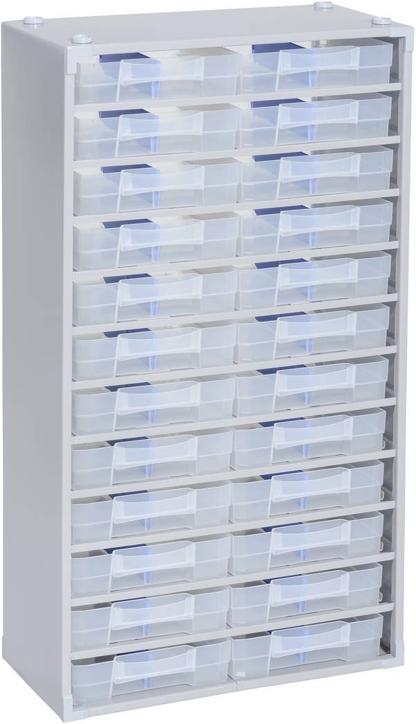 Allit 464810 zásobník na drobné díly , VarioPlus ProM 57/48, stohovatelné, (š x v x h) 300 x 565 x 140 mm, stříbrná, 1 ks