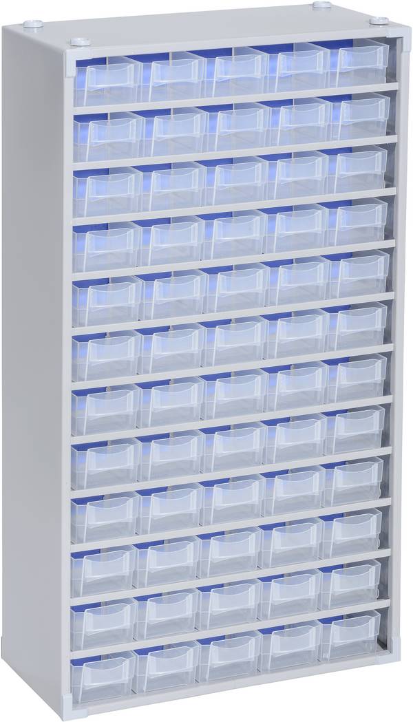 Allit 464830 zásobník na drobné díly , VarioPlus ProM 57/120, stohovatelné, (š x v x h) 300 x 565 x 140 mm, stříbrná, transparentní, 1 ks