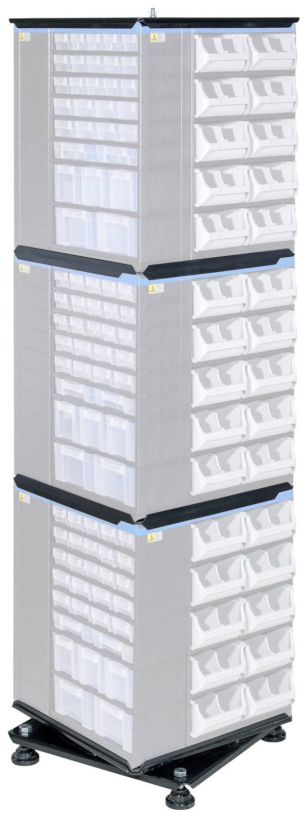 Allit 464665 otočný stojan , VarioPlus Pro R 171, (š x v x h) 445 x 1710 x 445 mm, černá, 1 ks