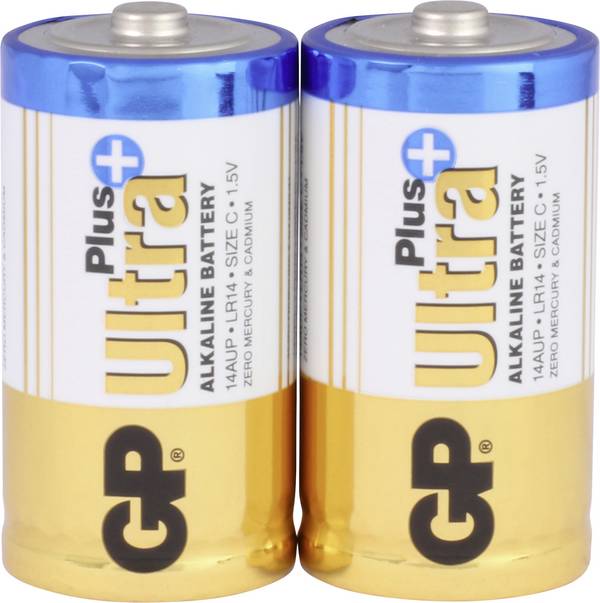 GP Ultra baterie malé mono C alkalicko-manganová  1.5 V 2 ks