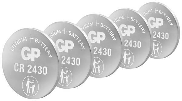 GP knoflíkový článek CR 2430 3 V 5 ks  lithiová GPCR2430-7C5