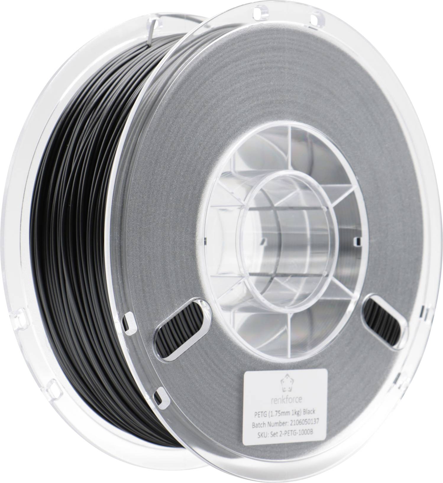 Renkforce RF-4738592  vlákno pro 3D tiskárny PETG plast  1.75 mm 1000 g černá  1 ks