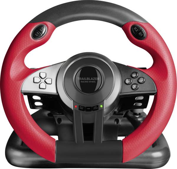 SpeedLink TRAILBLAZER Racing Wheel volant USB PlayStation 3, PlayStation 4, PlayStation 4 Slim, PlayStation 4 Pro, PC, Xbox One, Xbox One S červená/černá vč. pedálů