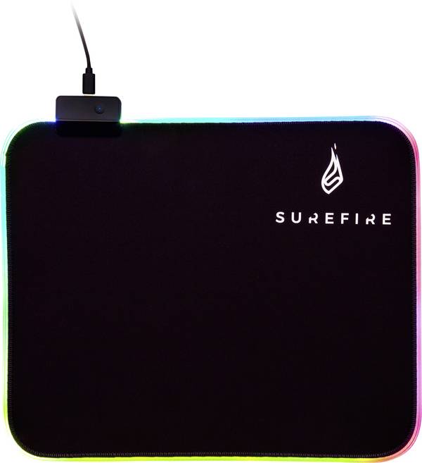 Surefire Gaming Silent Flight RGB-320 herní podložka pod myš  s podsvícením černá