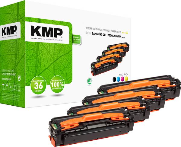 KMP Toner náhradní Samsung Samsung K504 (CLTK504SELS), Samsung C504 (CLTC504SELS), Samsung Y504 (CLTY504SELS), Samsung M504 (CLTM504SELS) kompatibilní kombinované balení černá, azurová, purppurová, žlutá 2500 Seiten SA-T57V 3511,0005