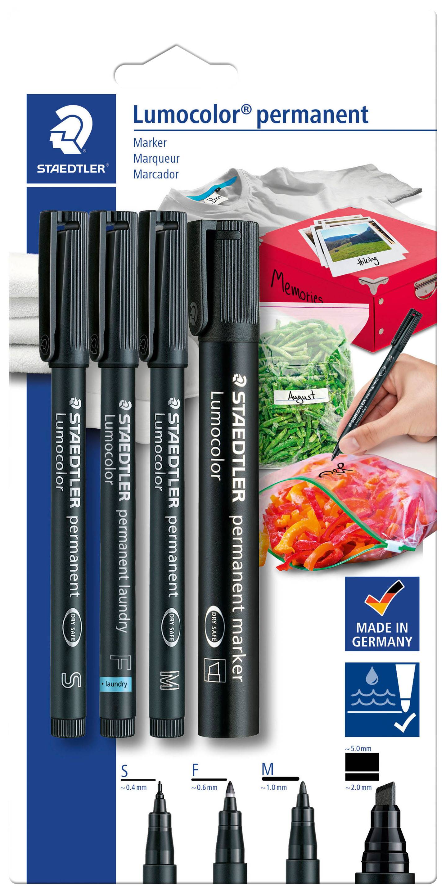 Staedtler Lumocolor 60 BK-6 permanentní popisovač černá Vodotěsné: Ano