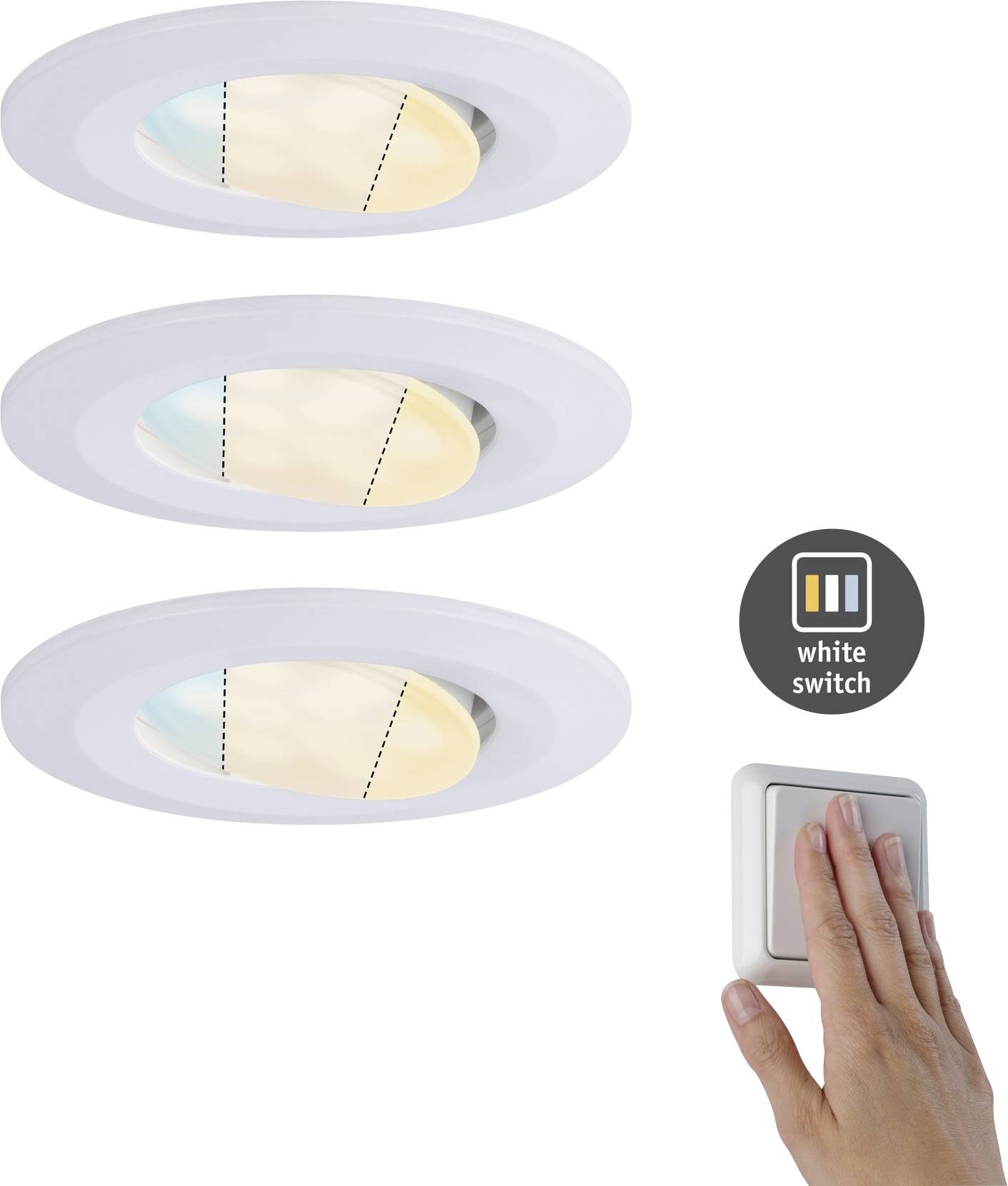 Paulmann 92999 HomeSpa Set Calla LED vestavné svítidlo, LED, 15 W, bílá