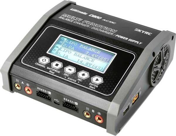SKYRC D260 modelářská nabíječka, 14 A, pro olověné akumulátory, LiFePO , LiHV , Li-Ion, Li-Pol, NiCd, NiMH, grafické zobrazení, rychlonabíjecí funkce , odpojení časovače