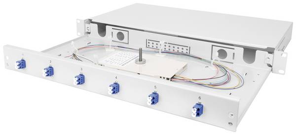 Digitus DN-96330/9 LWL patch panel 6 portů LC osazený 1 U