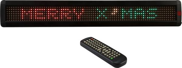 Eurolite ESN 7x80 informační LED panel s pohyblivým textem  s dálkovým ovládáním RGB (š x v x h) 647 x 35 x 97 mm