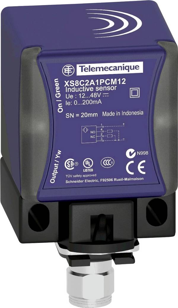 <br> Telemecanique<br> spínač přiblížení <br> Induktivní<br> XS8C2A4PCM12<br> XS8C2A4PCM12<br> <br> nezarovnaná<br> digitální , PNP<br> (d x š x v) 40 x 70 x 40 mm<br> <br>