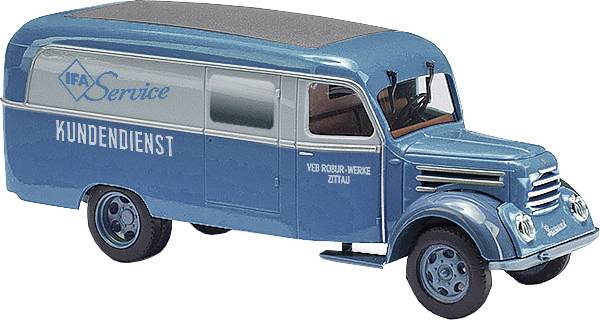 Busch 51803 H0 model nákladního vozidla Robur Zákaznický servis Garant k 30 Robur Werke Zittau