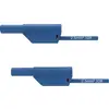 Schützinger VSFK 8500 / 2.5 / 50 / BL bezpečnostní měřicí kabely 4 mm zástrčka 4 mm zástrčka 50.00 cm modrá 1 ks