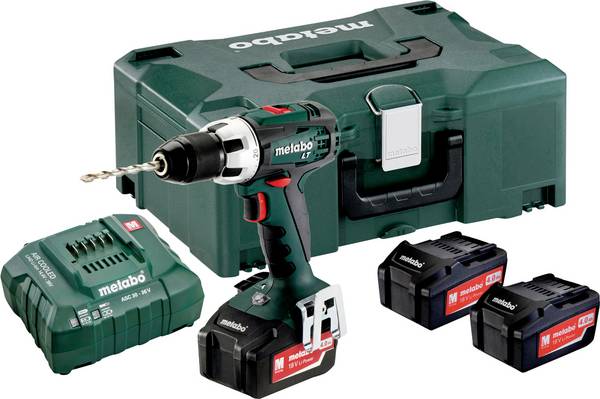 Metabo BS 18 LT SET aku vrtací šroubovák, 18 V, 4.0 Ah Li-Ion vč. 3x aku, vč. nabíječky, kufřík, 602102960