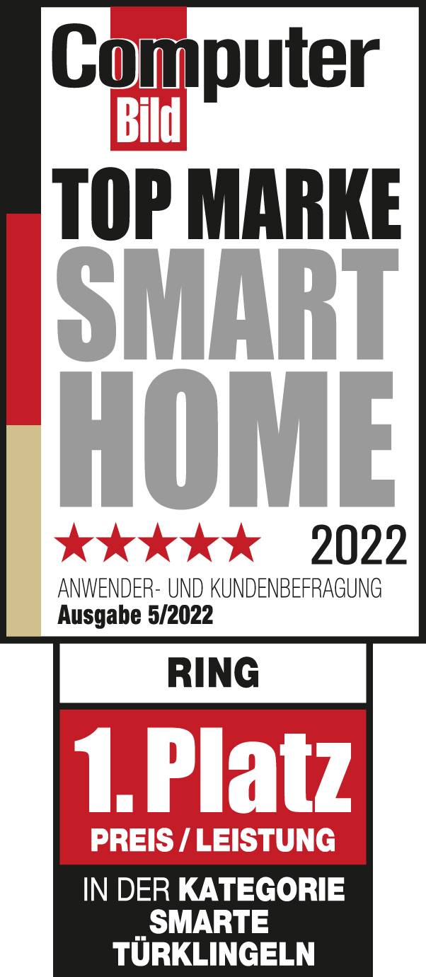 Ocenění 'Computer Bild' v roce 2022 jako 'Top značka Smart Home' a 1. místo za nejlepší poměr ceny a výkonu v kategorii chytrých zvonků.